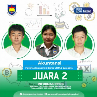 Juara 2 Lomba Akuntansi, pada Fakultas Ekonomi dan Bisnis UNTAG Surabaya